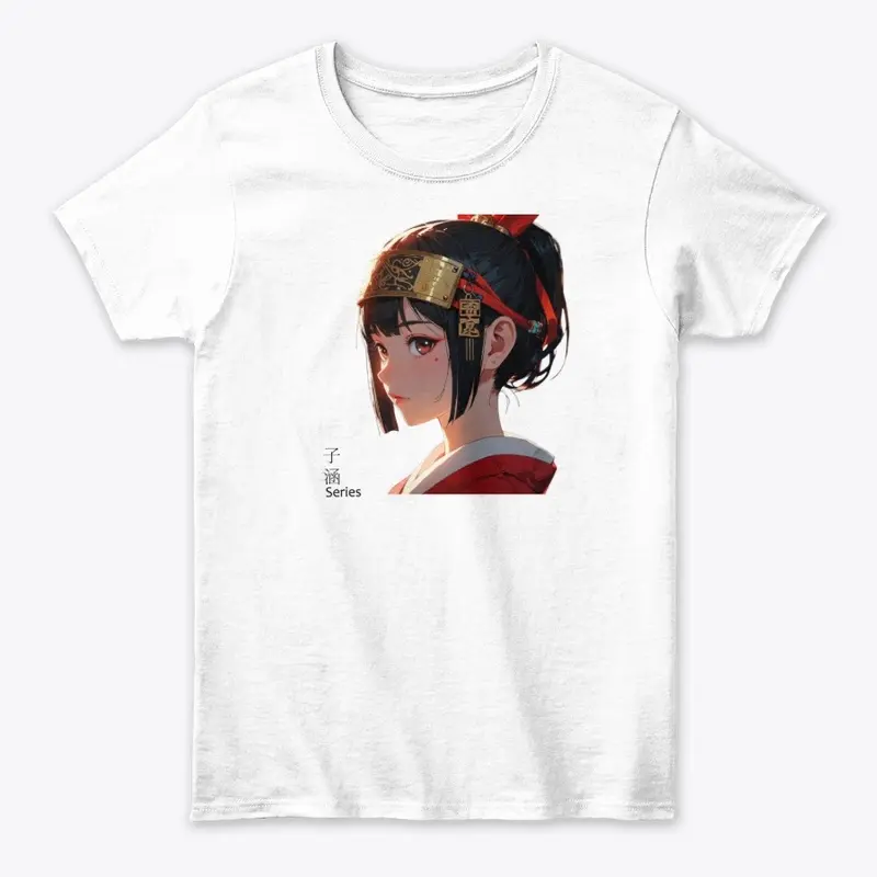 Elegant Royal Japanese Girl Tee