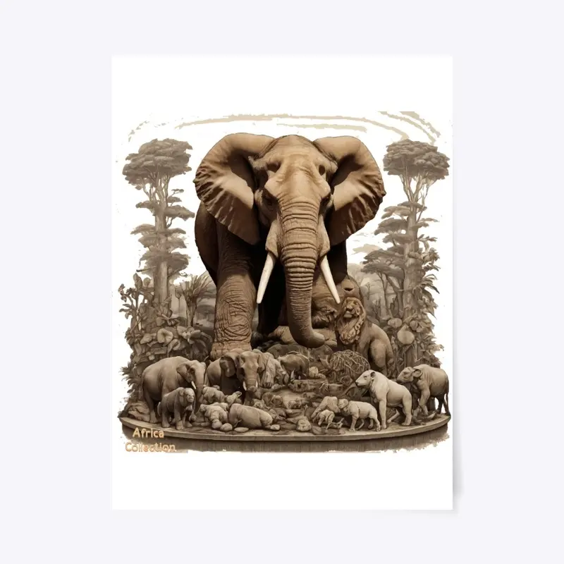 South African Elephant Art